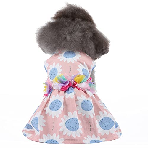 ZESLIV Pet Skirt Puppy Princess Skirt Pet Summer Apparel für kleine Hunde und Katzen Blumenrock von ZESLIV