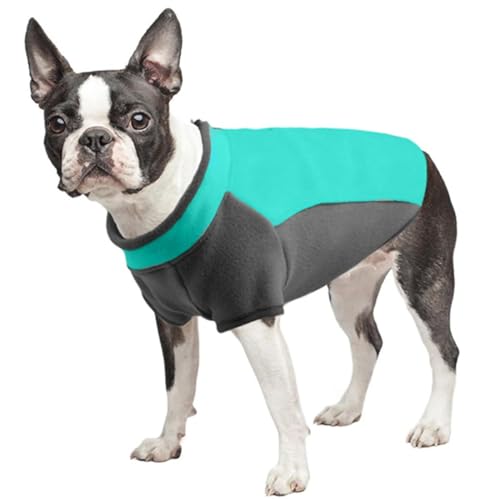 ZESLIV Warme Hundepullover Fleecefutter Winterweste Hundemantel Hunde-Sweatshirt Fleece-Weste für Kleine Mittelgroße Große Hunde, Grün von ZESLIV