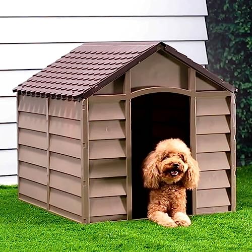 Hundehütte aus Polypropylen, braun, 86 x 84 x 82 cm, ZEYUAN Hundehütte, Hundehütte, Hundehütte, Hundehütte, Möbel Hundehütte aus Polypropylen, braun, 86 x 84 x 82 cm, ZEYUAN Hundehütte, Hundehütte, Hundehütte, Hundehütte, Möbel von ZEYUAN