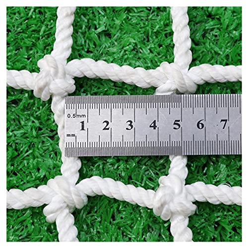 ZGQSW Weißes Treppengeländernetz, Sicherheitsnetz für Kinder, Zaunnetz für Spielplatz, Garten, dekoratives Netz, LKW-Gepäcknetz, 5 mm Seil, 5 cm Maschen (1 x 5 m) von ZGQSW