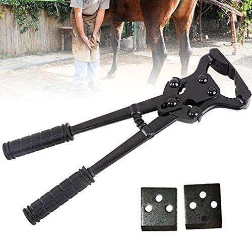 Hufzange für Pferde, Hufbeschlag Zange, Hufschuh Hufschmied Huf Werkzeug Zange, Professionelle Pferde Schneiden Horse Equine Farriers Cutter Griffmesser Werkzeuge + Extra Klinge von ZH-VBC