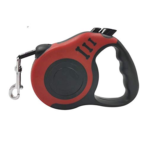 Guinzaglio Per Cani Durevole 3 / 5M Guinzaglio Per Cani In Nylon Retrattile Automatico Per Cani Di Piccola Taglia-Rot_3M von ZHANGXIANG