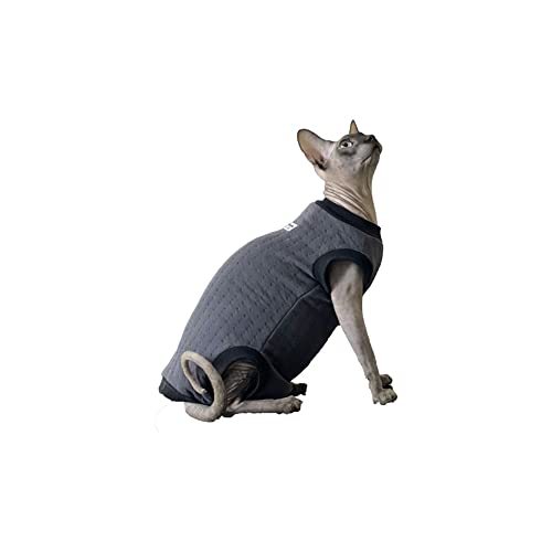 ZHIHAN Sphinx Katzenkleidung haarlose Katze Devon Herbst und Winter Reiner Baumwolle 4-Bein-Pullover, 4-Bein, M von ZHIHAN