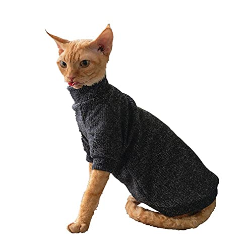 ZHIHAN Sphinx Katzenkleidung haarlose Katze Dicker Warmer Pullover Winterhemd, Bildfarbe, S+ von ZHIHAN