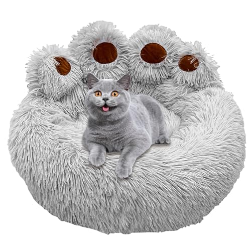 ZHOUBINGBING Temporierendes Bett für Linda Pata -Pata, Hundebettsofa, gemütliches und warmes Bett für Katzen, Nicht -Slip -Betten für kleine Hunde und Katzen mit weniger als 10 kg, graue Farbe von ZHOUBINGBING