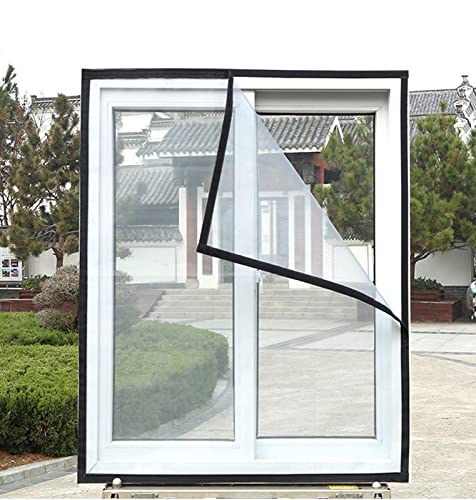 ZHOUZHOU Custom Window Protective Mesh Self Adhesive Cats Window Safety Net Window Screen Mesh Anti-Mosquito Insect Fly Screen with Zipper von ZHOUZHOU