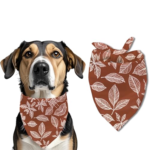 ZHTHE Halloween Thanksgiving Floral Dog Bandana Pet Scarf Pet Accessory Printed Lätzchen Square Adjustable Dog Scarf for Boy and Girl von ZHTHE