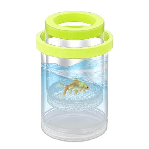 Aquarium Zuchttanks, Aquarium Schwimmende Züchterbox Transparent Fisch Isolationsbox Für Garnelens Guppy, 14,3x9,3cm von ZHUMCCY