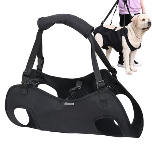 Hundetragegeschirr, Hundewestengeschirr Mit Dickem Griff S/M/L/XL Verstellbare Hundetragegurt Hundetransportweste Für Ältere Hunde, Behinderte Hunde, Gelenkverletzungen von ZHUMCCY