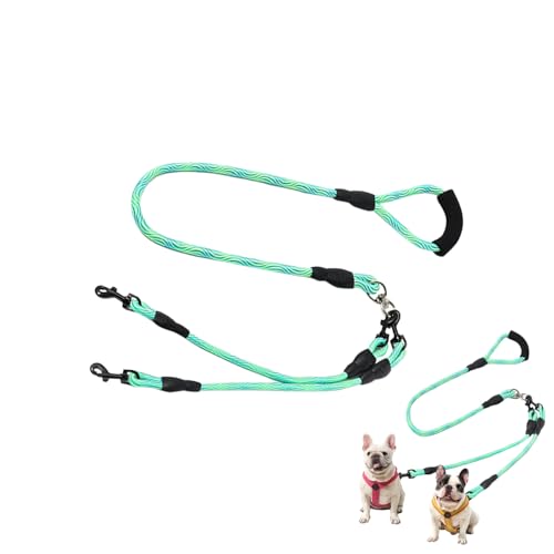 ZHUMCCY Doppelter Hundegurt - Spaziergang Leine für Zwei Haustiere,360 Grad Drehendes Anti-Dreh Sicherheitszubehör Für Training Spaziergänge Wandern Haustiere ZHUMCCY Doppelter Hundegurt - Spaziergang Leine für Zwei Haustiere,360 Grad Drehendes Anti-Dreh Sicherheitszubehör Für Training Spaziergänge Wandern Haustiere von ZHUMCCY