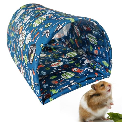 ZHUMCCY Hamsterhaus-Tunnel,Hamster-Tunnelbett - Klappbares Hamsterbett - Tunnel für Tiere, zum Verstecken und Ausruhen von Igeln, tragbarer Tunnel für Frettchen, Hamster, Chinchilla, Igel von ZHUMCCY