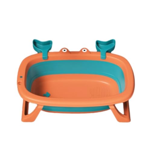 ZHXQRP Hundebadewanne Mehrzweck-Klappbadewanne for Haustiere for Baden/Duschen Tragbare Wäschewanne Faltbare Badewanne Aufbewahrungs-Organizer(Orange) von ZHXQRP