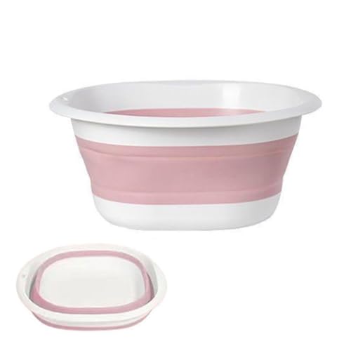 ZHXQRP Hundebadewanne Zusammenklappbare Badewanne for Waschen von Haustieren Tragbare Platzsparende Badewannen for Welpen Kleine Hunde und Katzen(Pink,31x10.5cm) von ZHXQRP