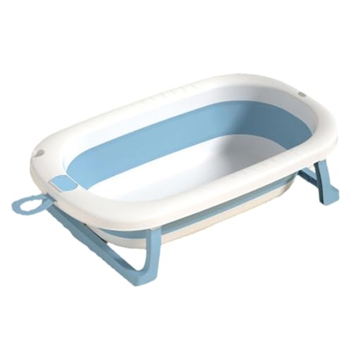 ZHXQRP Hundebadewannen Zusammenklappbare Haustierbadewanne mit Wasserablassschraube Tragbare Badewanne for Kleine Haustiere for Welpen kleine Hunde und Katzen platzsparendes Design(Blue) von ZHXQRP