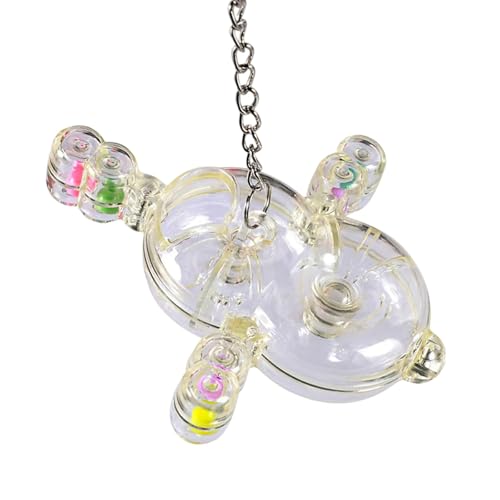 ZIDDAR Drehspapierpapagei Feeder Toy Clear Spinner Feeding Station Mit Löchern Für Innenvogelunterhaltung Cage Accessoire ZIDDAR Drehspapierpapagei Feeder Toy Clear Spinner Feeding Station Mit Löchern Für Innenvogelunterhaltung Cage Accessoire von ZIDDAR