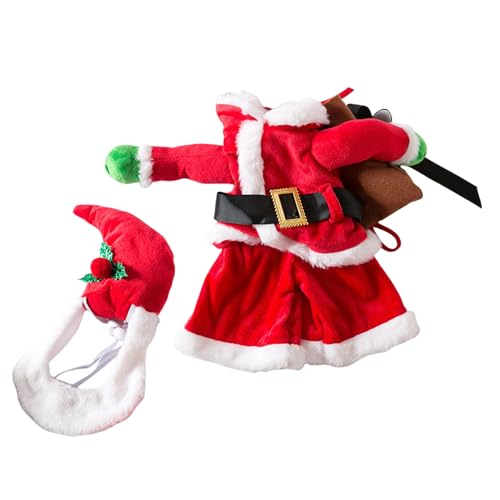 ZIDDAR Weihnachten Haustier Santa Kostüm Mit Hutparty Geting Pet Santa Festival Roleplay Kleidung Bühnenbühne Auftritte Accessoires Party Kostüm ZIDDAR Weihnachten Haustier Santa Kostüm Mit Hutparty Geting Pet Santa Festival Roleplay Kleidung Bühnenbühne Auftritte Accessoires Party Kostüm von ZIDDAR