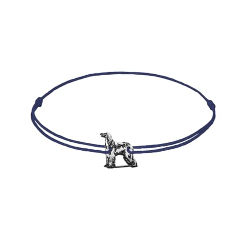 Afgan Hound Dog Bracelet Navy Blue M von ZILIA