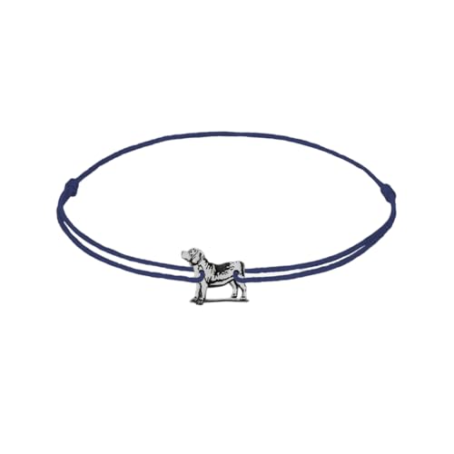 ZILIA Jewelry Border Collie Dog Bracelet Navy Blue S von ZILIA