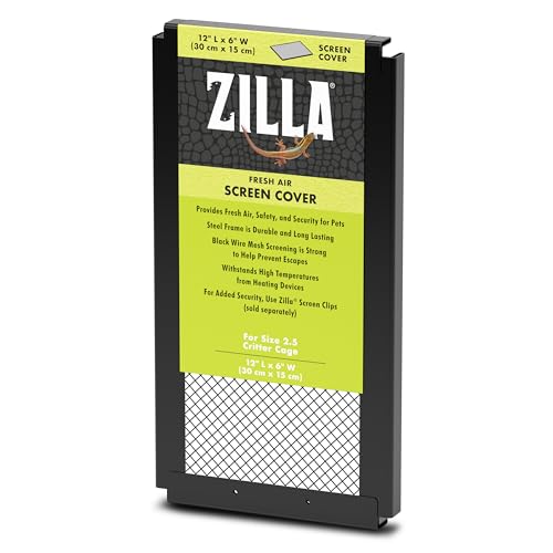 ZILLA Terrarienabdeckungen für Reptilien-Terrarien, 30,5 x 15,2 cm von ZILLA