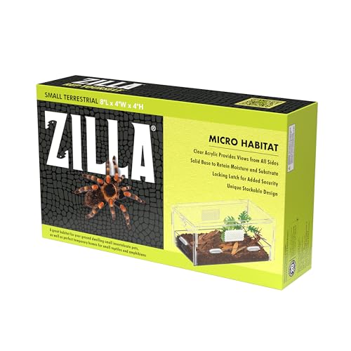 ZILLA Micro Habitat Terrarien mit Verriegelungsriegel, errestrisch, klein von ZILLA