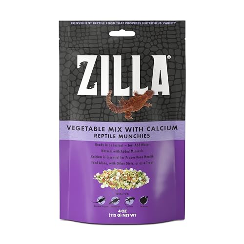 Zilla Reptile Food Munchies Vegetable Mix with Calcium, 4-Ounce by Zilla von ZILLA