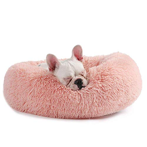 ZINN Premium Orthopädisches Plüsch-Hundebett, extra groß, waschbar, großes Hundekissen, Hundesofa, waschbar, ideal für Haustier-Arthritis, Hüftdysplasie, pink-XL: 100 cm von ZINN