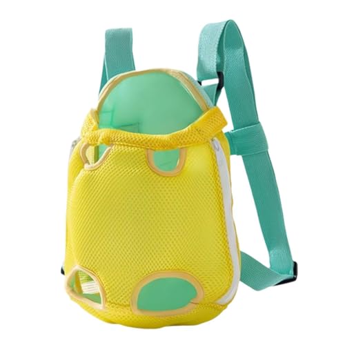 Pelzige Katzentragetasche, pelzige Hundetragetasche, Hunderucksack, Katzentragerrucksack, Haustier-Rucksack, Haustier-Front-Brust-Tragetasche, Rucksäcke, für Hunde und Katzen (Grün) von ZIRYXQ