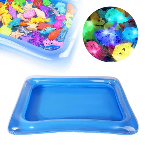 ZIRYXQ Wassersensorische Spielmatte für Katzen, aufblasbare Bauchzeit-Wassermatte, Katzenspielzeug für gelangweilte Indoor-Katzen, verdickte sensorische Wasserspielmatte für Katzen, Wasserspielmatte, von ZIRYXQ