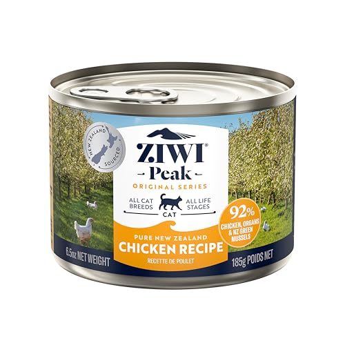 Ziwi Peak Nassfutter für Katzen, Hühnchengeschmack, 12 Dosen à 185 g von ZIWI