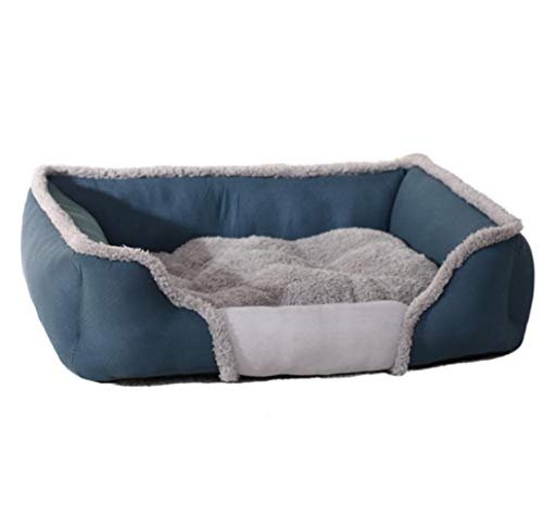 Hundebett Kennel warmes Bett große Größe Haustier Hund Matratze Sofa Katze (Color : 1, Size : L75cmX56cmX17cm) von ZJCNHY