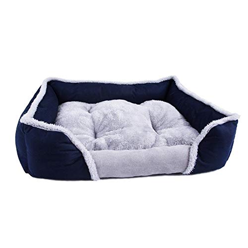 Hundebett Kennel warmes Bett große Größe Haustier Hund Matratze Sofa Katze (Color : 2, Size : L75cmX56cmX17cm) von ZJCNHY