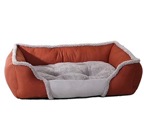 Hundebett Kennel warmes Bett große Größe Haustier Hund Matratze Sofa Katze (Color : 3, Size : L75cmX56cmX17cm) von ZJCNHY