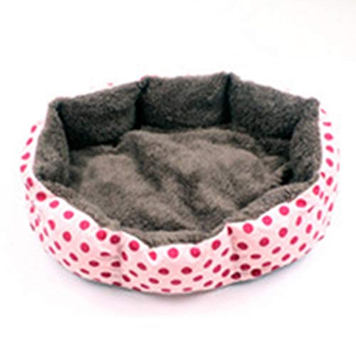 Hundebett Otted Octagonal Kennel Super Soft Cotton Winter warme Hundebett-Katze Nest Removable Wash Welle Haustier-Nest von ZJCNHY