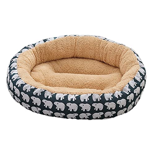 Hundebett Runde Plüsch Hund Bett Haus Hund Matte Winter Warme Schlafkatzen Nest Weiche Plüsch Hundekorb Haustier Kissen Tragbare Haustiere Liefert (Color : 7, Size : Standard) von ZJCNHY