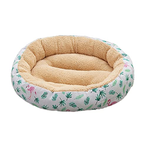 Hundebett Runde Plüsch Hund Bett Haus Hund Matte Winter Warme Schlafkatzen Nest Weiche Plüsch Hundekorb Haustier Kissen Tragbare Haustiere Liefert (Color : 9, Size : Standard) von ZJCNHY