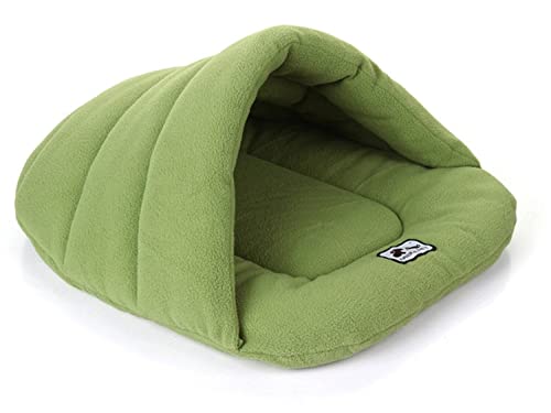 Hundebett Winter Warme Hausschuhe Stil Hund Bett Haustier Hund Haus Schöne Weiche Geeignete Katze Hund Bett Haus for Haustiere Kissen (Color : Green, Size : 28X38CM) von ZJCNHY