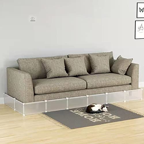 Blocker unter der Couch, Blocker unter dem Bett für Haustiere, King-Size-Bett, PVC-Spielzeugblocker unter dem Sofa, Lückenstopper unter der Couch oder dem Bett, um das Eindringen von Dingen zu verhi von ZJDYDY