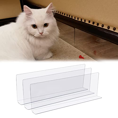 Couch-Spielzeugblocker, hoch 2 4 6 8 Zoll 10 12 Zoll, Bettunterteil für Haustiere, Hunde, Katzen, Kunststoffstoßstangen mit Klebeband, Lückenstopper für Wohnzimmer, Sofa, transparent (Farbe: LXWXH, von ZJDYDY