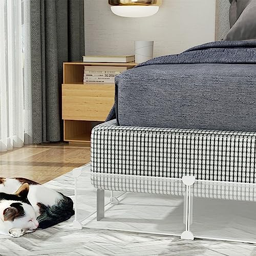 Unter-Couch-Blocker, Spielzeug-Blocker für Haustiere, transparenter Unter-Bett-Blocker, um zu verhindern, DASS Katzen/Hunde/Spielzeug unter das Schlafsofa und andere Möbel gelangen (Größe: 130 x 36 von ZJDYDY