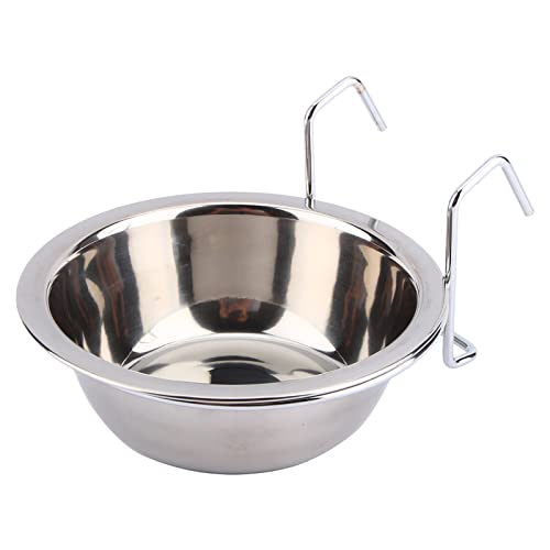 Haustiernahrung Schüssel, Käfigschüssel Edelstahl Hanging Bowl Hundehängeschale für Vögel, Hunde, Katzen und Reptilien Haustiernahrung Schüssel, Käfigschüssel Edelstahl Hanging Bowl Hundehängeschale für Vögel, Hunde, Katzen und Reptilien von ZJchao