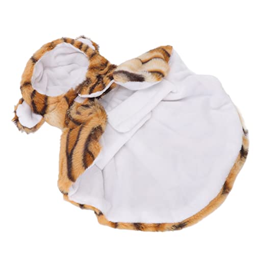 Hund Tiger Halloween Kostüm Niedliche Warme Auffällige Farben Haustier Cosplay Kleidung für Winter (M) von ZJchao