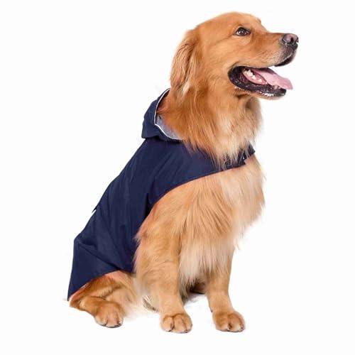 Hunde-Regenmantel, Hundemäntel, Hunde-Regenmäntel, Wasserdichter Regenmantel für Hunde, Wasserdichter Hunde-Regenmantel, Reflektierender Haustier-Hunde-Regenmantel (6XL) von ZJchao