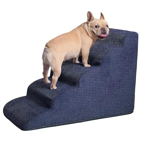 Hundetreppe, Hundetreppe für Kleine Hunde, Hundetreppe, Rampe, Haustiertreppe, Hundetreppe, Haustiertreppe für Kleine Hunde und Katzen (Blue) von ZJchao