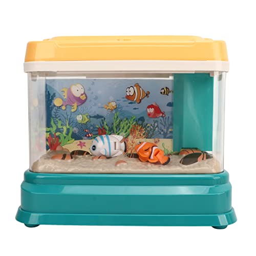 Mini-Kinderaquarium, Magnetisches Angelspielzeug, Lustige Lichter, Musik, USB-Aufladung, Sicheres ABS-Material von ZJchao