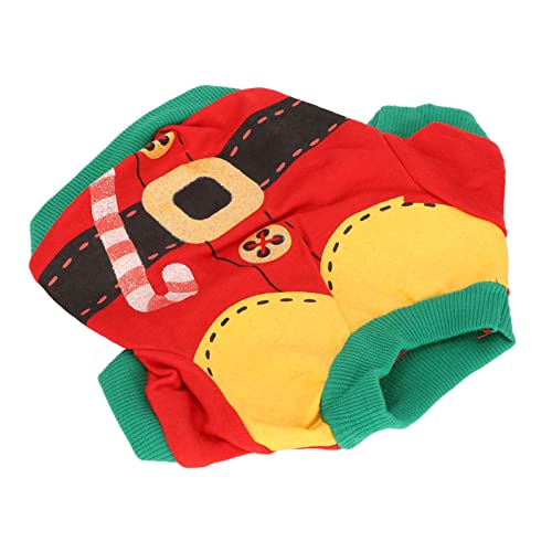 Weihnachts-Hundeshirt, Warme, Weiche, Bunte Katzen-Haustier-Winterkleidung (XS) von ZJchao