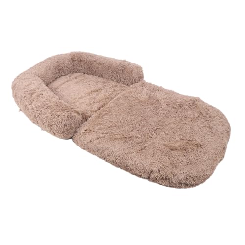 ZJchao Großes, Weiches, Warmes, Faltbares Menschliches Hundebett, Bequemes Khaki-Design, Perfekt für Erwachsene. Materialfarbe von ZJchao