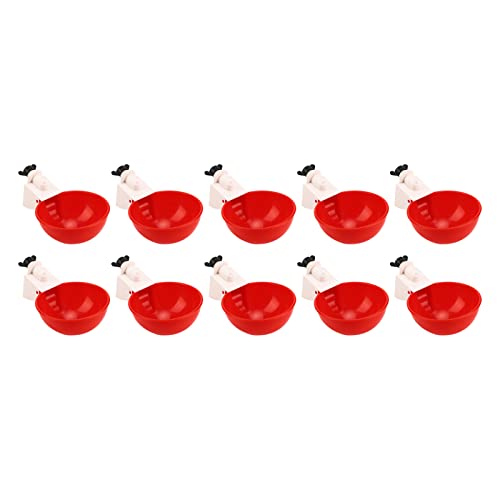 ZJchao Hühnerwasserer, 10pcs Automatische Wasserer Geflügel Trinkschale Hühnerwasser -Feeder Geflügel -Trinkschale Hähnchenwasserbecher Hühnerwasser -Futtermittel für Enten Truthahn Kaninchengänse ZJchao Hühnerwasserer, 10pcs Automatische Wasserer Geflügel Trinkschale Hühnerwasser -Feeder Geflügel -Trinkschale Hähnchenwasserbecher Hühnerwasser -Futtermittel für Enten Truthahn Kaninchengänse von ZJchao