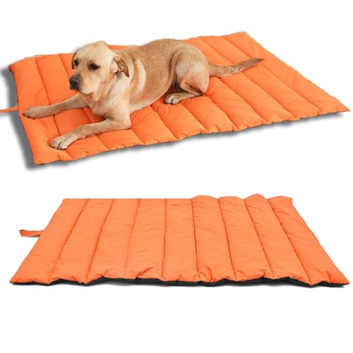 ZJchao Outdoor-Hundebett, Kühlmatte für Hunde, Katzen- und Hundematte, Hunde-Campingbett, Tragbare Haustiermatte, Verwendung in Käfigen, Tunks, Camping, Im Freien (Black) von ZJchao