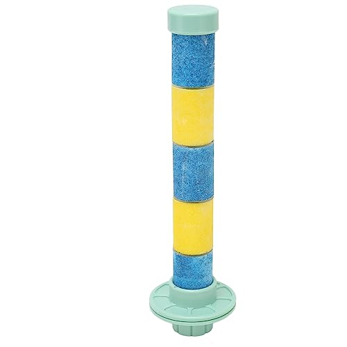 ZJchao Papageienquarz Sand Barsch Vogelkäfigständer mit Eingebauten Metallkern für Nagel und Schnabelschleife für Kleine Mittlere Vögel Papageienbrüftung Seilen Cockatiels Geeignet (Blau und Gelb) ZJchao Papageienquarz Sand Barsch Vogelkäfigständer mit Eingebauten Metallkern für Nagel und Schnabelschleife für Kleine Mittlere Vögel Papageienbrüftung Seilen Cockatiels Geeignet (Blau und Gelb) von ZJchao