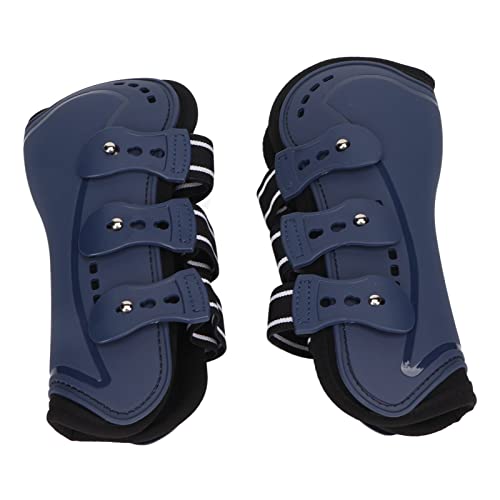 ZJchao Pferdestiefel, Eisstiefel für Pferde PU -Shell -Sehne Fetlock -Klammer -Guard - Pferdehöhenstiefel Reitstiefel Zum Reiten von Stoßdämpfer Jumping -Wettbewerb (Groß (8 x 11 cm / von ZJchao